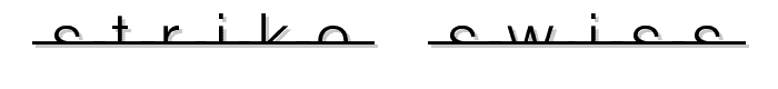 Strike Swiss font
